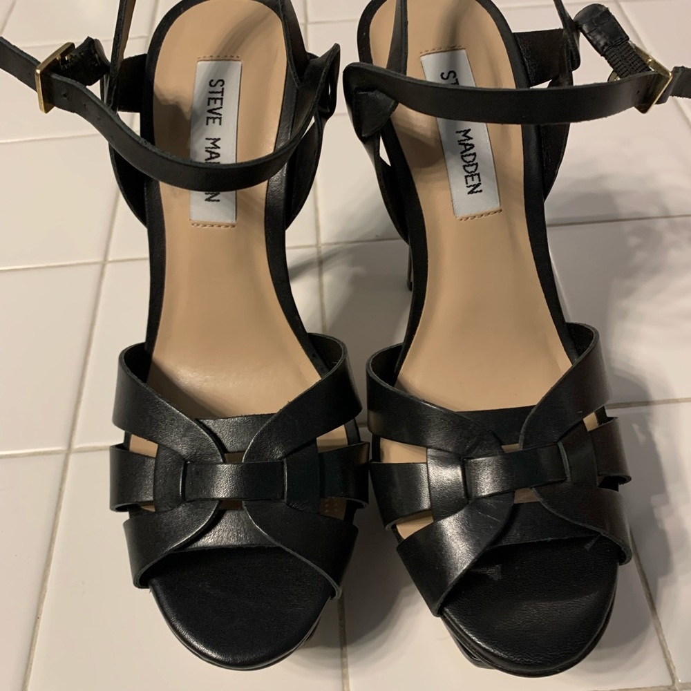 Steve Madden Black Women's Sandals